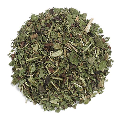 A pile of dried comfrey leaves.